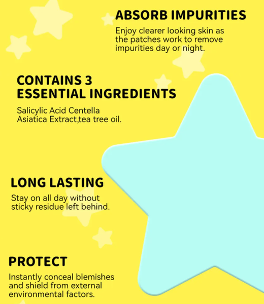 MLSMILE Star Pimple Acne Patches Sheet: #4 Green