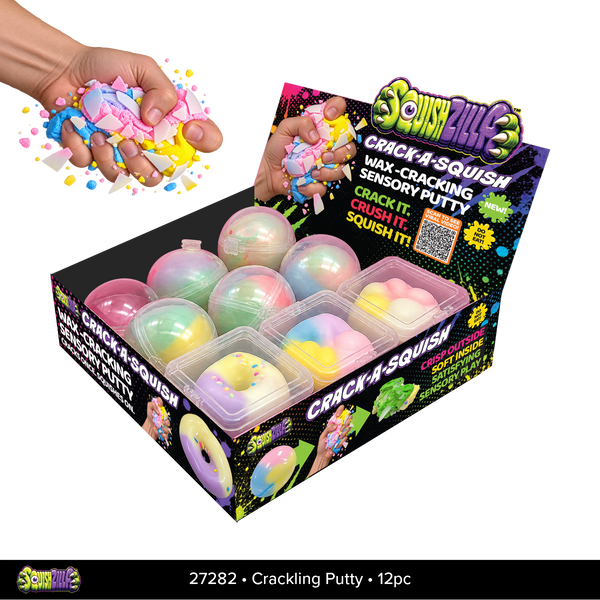 Fun Doh Wax-Cracking Sensory Colorful Putty -