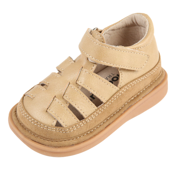 Fisher Sandal – Toddler Squeaky Shoes: Chocolate