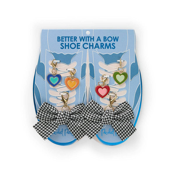 BETTER WITH A BOW SHOE CLIP SET- Plaid