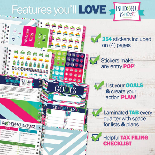 Budget Binder™ Bill Tracker Financial Planner Dots