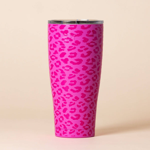 SIC | "Pink Leopard" Stainless Tumblers and Water Bottles : 20 oz. Tumbler