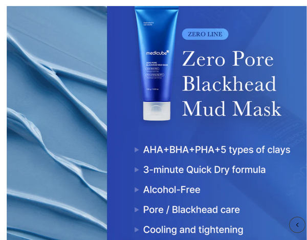 MEDICUBE Zero Pore Blackhead Mud Mask
