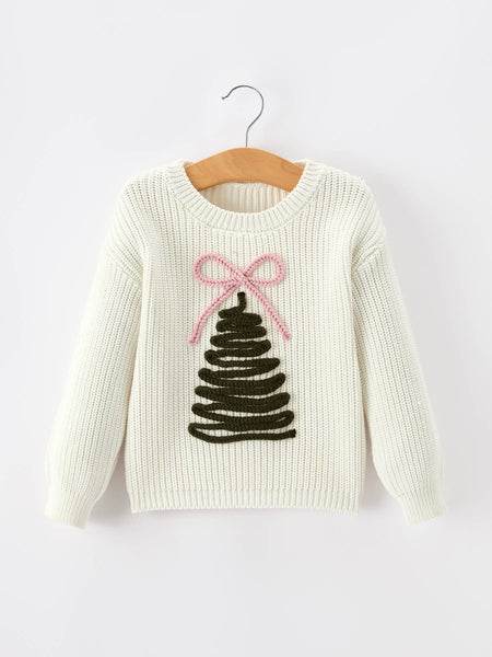 Winter Christmas Girls Pullover Sweater: