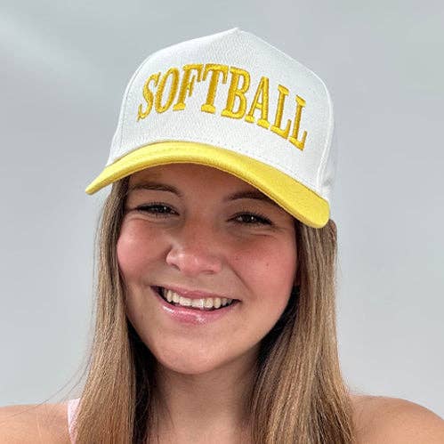 SOFTBALL CAP LEMON YELLOW
