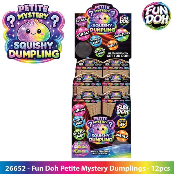 Fun Doh Squishy Mystery Mini Petite 2.5" Dumpling Toy: