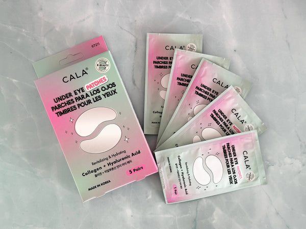 CALA Under Eye Patches Collagen Vitamin C (5 pairs/pack): Collagen & Hyaluronic Acid