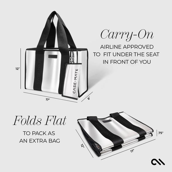 Case-Mate Silver Chrome Jelly Tote Bag