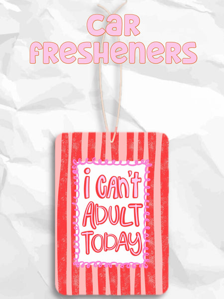 I can’t adult today car fresheners : Cucumber melon
