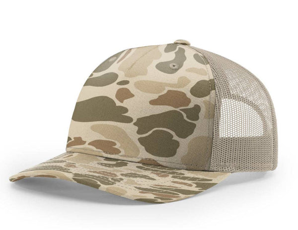 Deer Dog Hunting - Trucker Snapback - Richardson 112 - Buckle Patch: Mossy Oak Bottomland