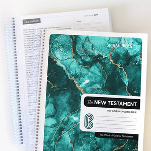 Spiral Bible™ - WEB New Testament, Green Marble