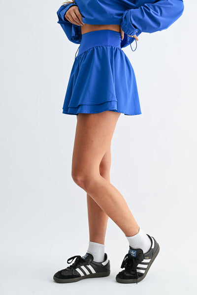 Breeze Flutter Skort: PLUM PINK