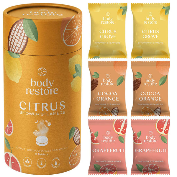 Body Restore Shower Steamer Aromatherapy Tube Pack of 6 : Reset