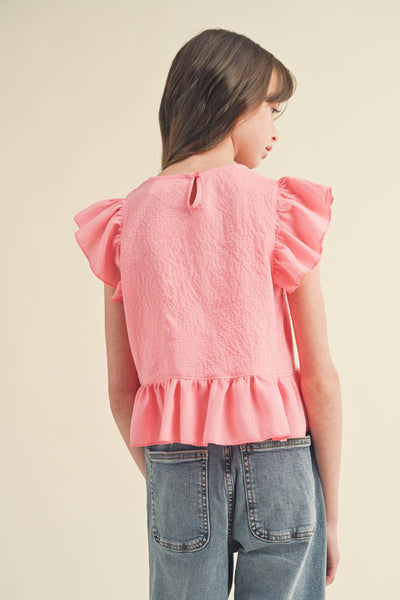 GIRLS ASYMMETRICAL TOP