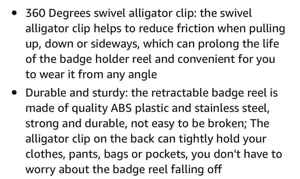Badge Reel CNA checkered bow