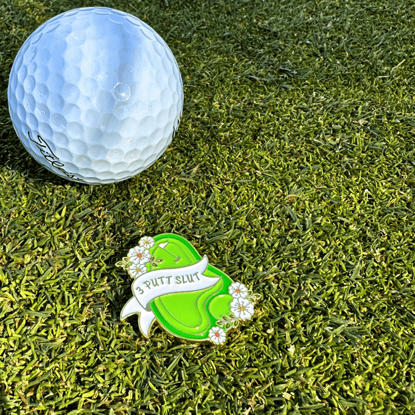 3 Putt Slut Women's Golf Ball Marker with Hat Clip