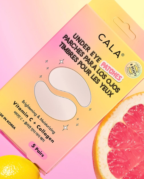 CALA Under Eye Patches Collagen Vitamin C (5 pairs/pack): Collagen & Hyaluronic Acid