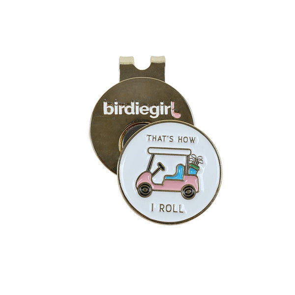 That's How I Roll Women's Golf Ball Marker with Hat Clip: Gold