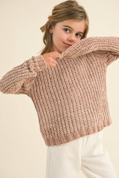 LONG SLEEVE PULL OVER- CHENILLE