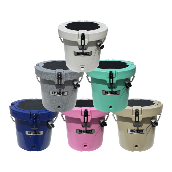 20QT ROUND HOGG COOLERS: WHITE