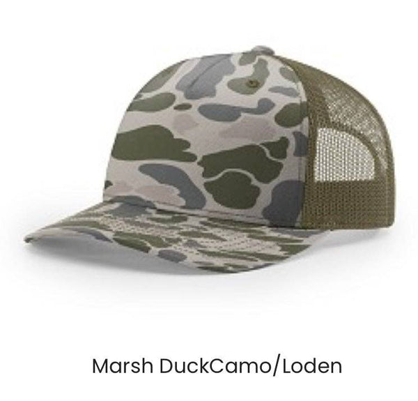 Deer Dog Hunting - Trucker Snapback - Richardson 112 - Buckle Patch: Mossy Oak Bottomland