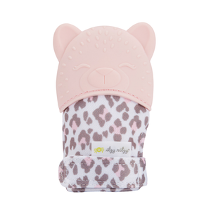 Itzy Mitt™ Silicone Teething Mitts: Leopard