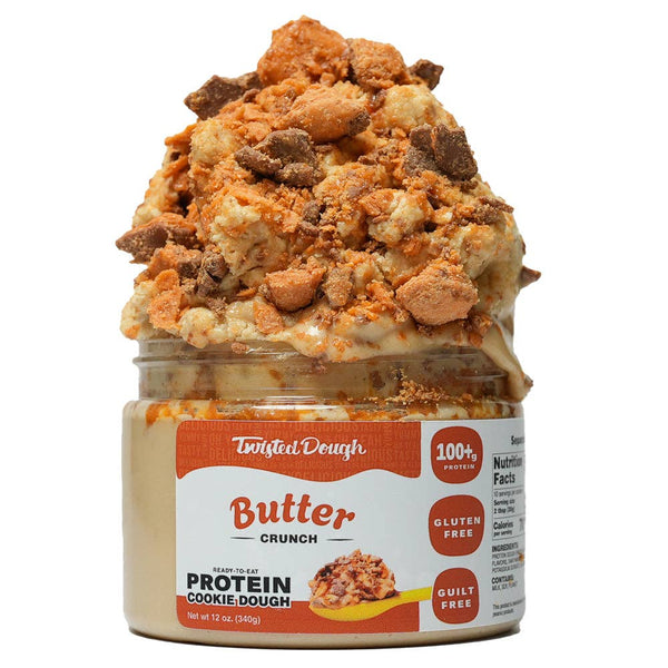Butter Crunch Protein Cookie Dough: KING Size Jar= 12oz