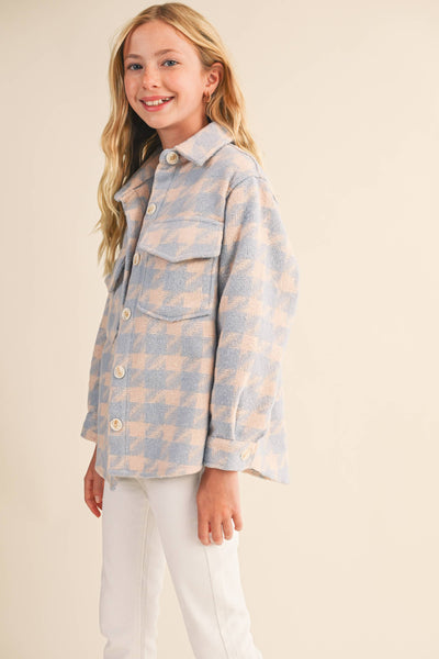 KIDS GIRLS DOUBLE POCKET SHACKET