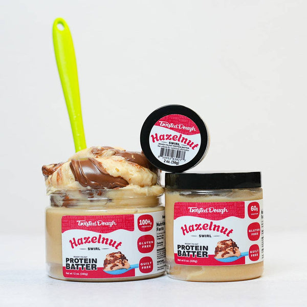 Hazelnut Swirl Protein Batter: KING Size Jar= 12oz
