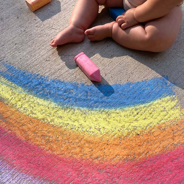 Kids Chunky Sidewalk Chalk -  Non-Toxic - Rainbow