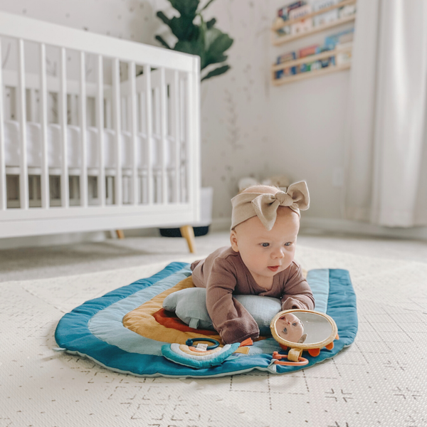 Bitzy Bespoke Ritzy Tummy Time™ Rainbow Play Mat