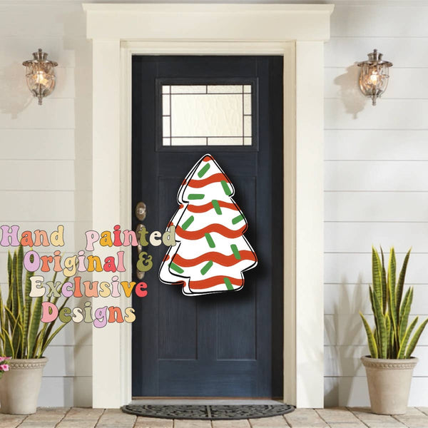 Christmas door hanger, Christmas cake