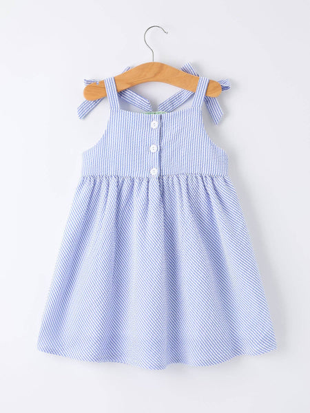 Watermelon Striped Girls Dress: