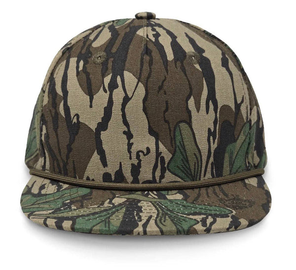 KIDS - Bass Fishing - Camo Rope Hat: Mossy Oak Bottomland