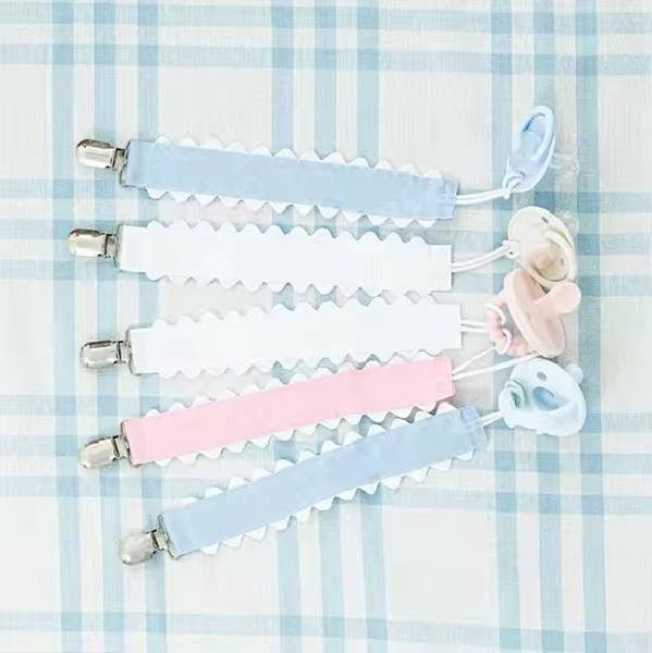 Pacifier Clip, Monogram-able Assorted Colors: Lilac Mist
