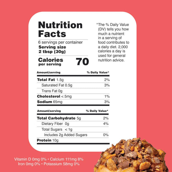 Butter Crunch Protein Cookie Dough: KING Size Jar= 12oz