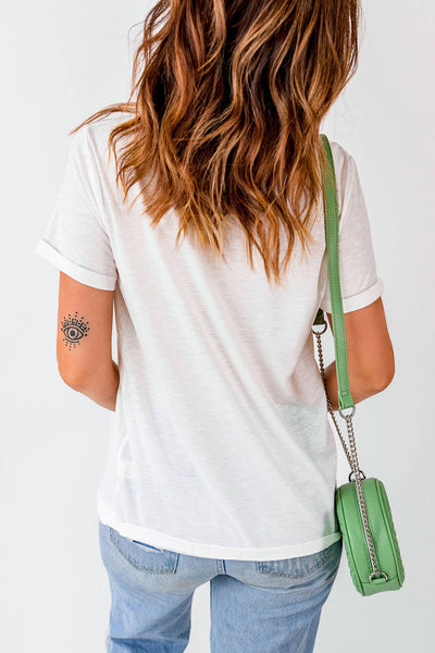 LDC Western Duck Graffiti Print T-Shirt: White