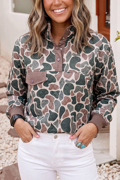 LDC Multicolour Camouflage Pullover Sweatshirt: