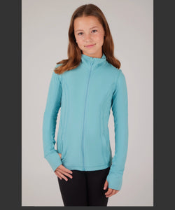 Girls Full Zip Active Everyday Jacket with Back Yoke