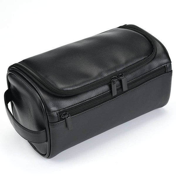 RETRO TRAVEL LEATHER COSMETIC COFFEE