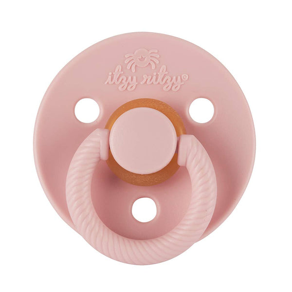 Itzy Soother™ Natural Rubber Paci Sets: Coconut + Toast