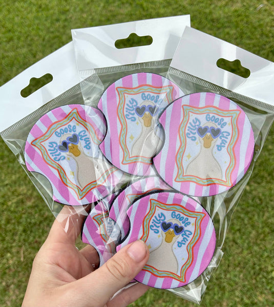 Silly goose club car coasters