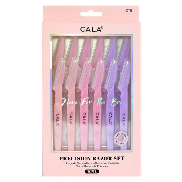 CALA 12 Piece Precision Razors Set Hair Removal: Pink