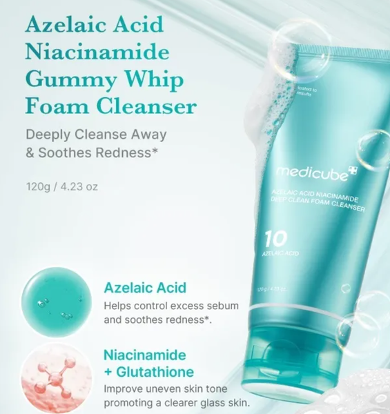 MEDICUBE Azelaic Acid Niacinamide Deep Clean Foam Cleanser