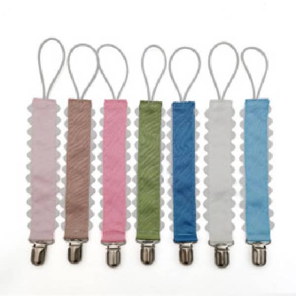 Pacifier Clip, Monogram-able Assorted Colors: Lilac Mist