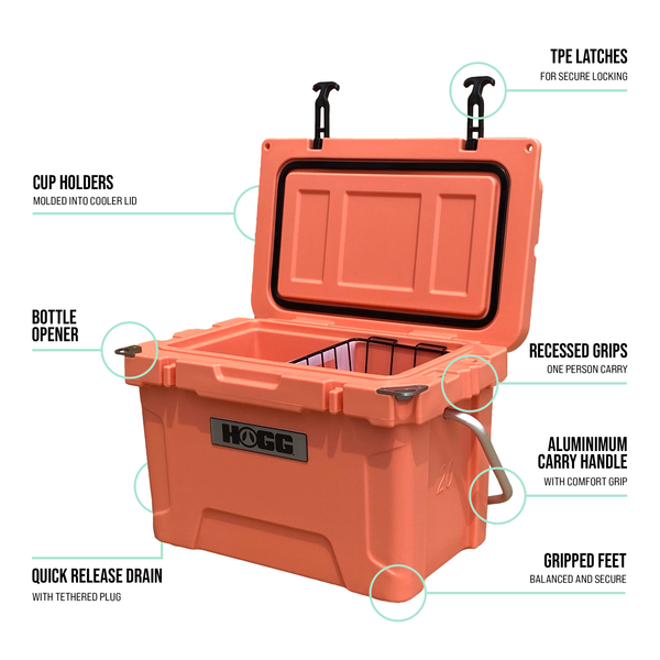 20QT COOLER: CLEAR SKY