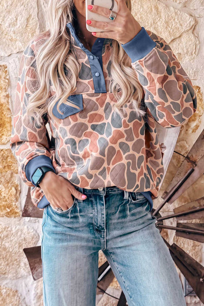 LDC Multicolour Camouflage Pullover Sweatshirt: