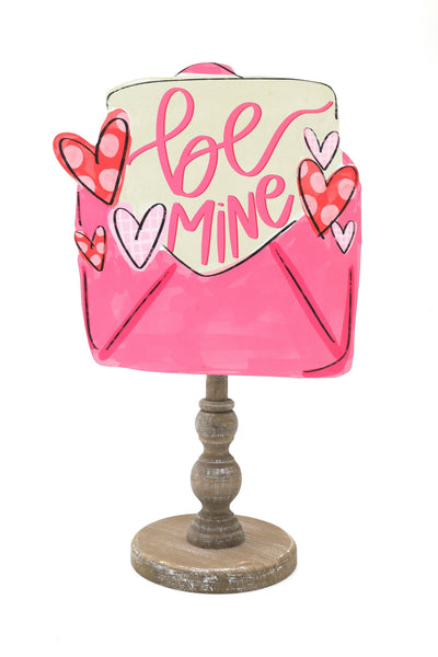 Be Mine Envelope Topper: 12 inch Topper with peg (fits in the base)
