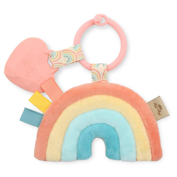 Itzy Pal™ Plush + Teether: NEW Mushroom