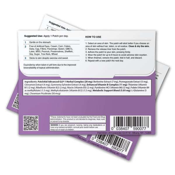 GLP-1 Support Patch – Appetite Control & Metabolic Support: